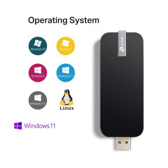 TP-Link Wi-FI Dongle AC1300 Wireless Dual Band USB Wi-FI Adapter for PC Desktop Laptop Tablet (Supports Windows XP/7/8/8.1/10/11