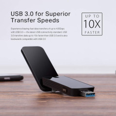 TP-Link Wi-FI Dongle AC1300 Wireless Dual Band USB Wi-FI Adapter for PC Desktop Laptop Tablet (Supports Windows XP/7/8/8.1/10/11
