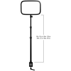 Elgato Key Light - Éclairage de studio pro 2 800 lumens avec pince pour bureau, pour streaming, enregistrement et visioconférenc