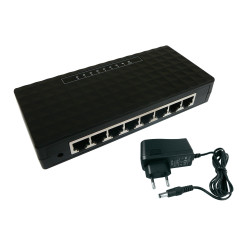 KALEA-INFORMATIQUE Switch réseau gigabit LAN ethernet 10 100 1000 Mbps 8 Ports RJ45 avec Alimentation Externe