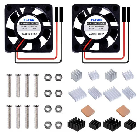 GeeekPi Raspberry Pi 30x30x7mm DC 5V Brushless CPU Ventilateur de Refroidissement avec Raspberry Pi radiateur pour Raspberry Pi 