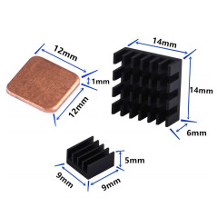 GeeekPi Raspberry Pi 30x30x7mm DC 5V Brushless CPU Ventilateur de Refroidissement avec Raspberry Pi radiateur pour Raspberry Pi 