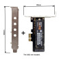 chenyang M.2 NGFF NVME AHCI M-Key SSD vers PCIe 3.0 X1 Carte adaptateur PCI Express avec support 8cm/12cm chenyang M.2 NGFF NVME AHCI M-Key SSD vers PCIe 3.0 X1 Carte adaptateur PCI Express avec support 8cm/12cm