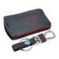 Happyit Cas de Couverture de Clé de Voiture en Cuir Porte-clés pour Renault Clio Scenic Mégane Duster Sandero Captur Twingo Kole Happyit Cas de Couverture de Clé de Voiture en Cuir Porte-clés pour Renault Clio Scenic Mégane Duster Sandero Captur Twingo Kole