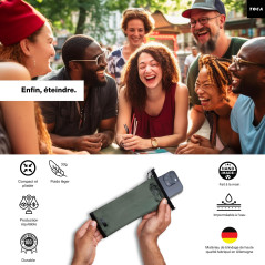 Toca Faraday Bag Étui de Protection Contre Les radiations pour téléphone Portable – GPS, RFID, 5G, 4G, NFC, WiFi, bloqueur clé V