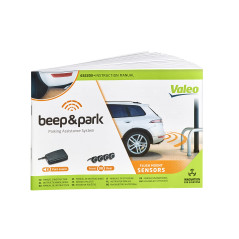 Valeo 632203 - Système d'Aide au Stationnement - Kit Beep&Park: 4 Capteurs Encastrés + 1 Haut-Parleur - Installation Avant ou Ar