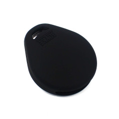 Hab Coque de clé pour clé de moto en silicone Keyless Go noir/rouge