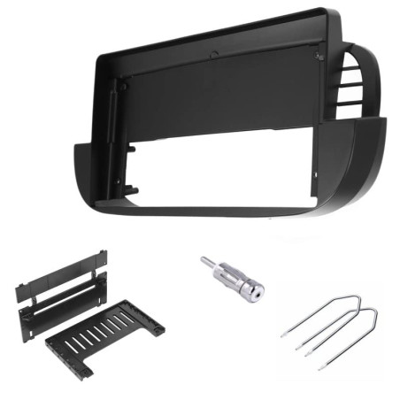Sound-way - Kit de Montage Autoradio, Façade Cadre de Radio 9" Pouces, Adaptateur Compatible avec Fiat 500 (2007-2015) - Noir, 9