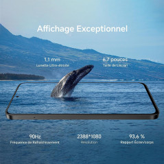 HONOR 90 Lite Smartphone 5G, Écran 6,7" 90 Hz, Triple Appareil Photo 100 MP, 8+256 Go, 4 500 mAh, Double SIM, Android 13