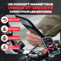 Shapeheart Support Téléphone Moto Pro Magnétique - Fixation Vissée Anti-Vibrations Guidon - Pochette Étanche 2XL Tactile - Houss Shapeheart Support Téléphone Moto Pro Magnétique - Fixation Vissée Anti-Vibrations Guidon - Pochette Étanche 2XL Tactile - Houss