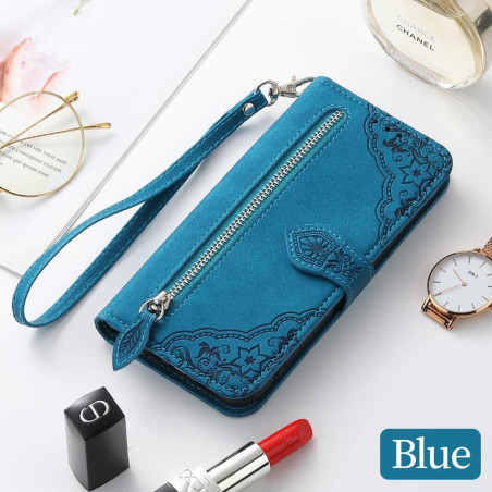MOJIA Coque Porte Monnaie pour Xiaomi Mi 11 Lite 5G / 4G / 11 Lite 5G NE, Etui Portefeuille en Cuir PU avec Cover en TPU, Etui M