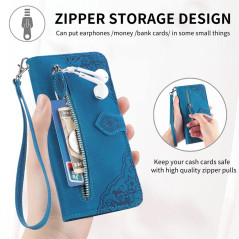 MOJIA Coque Porte Monnaie pour Xiaomi Mi 11 Lite 5G / 4G / 11 Lite 5G NE, Etui Portefeuille en Cuir PU avec Cover en TPU, Etui M