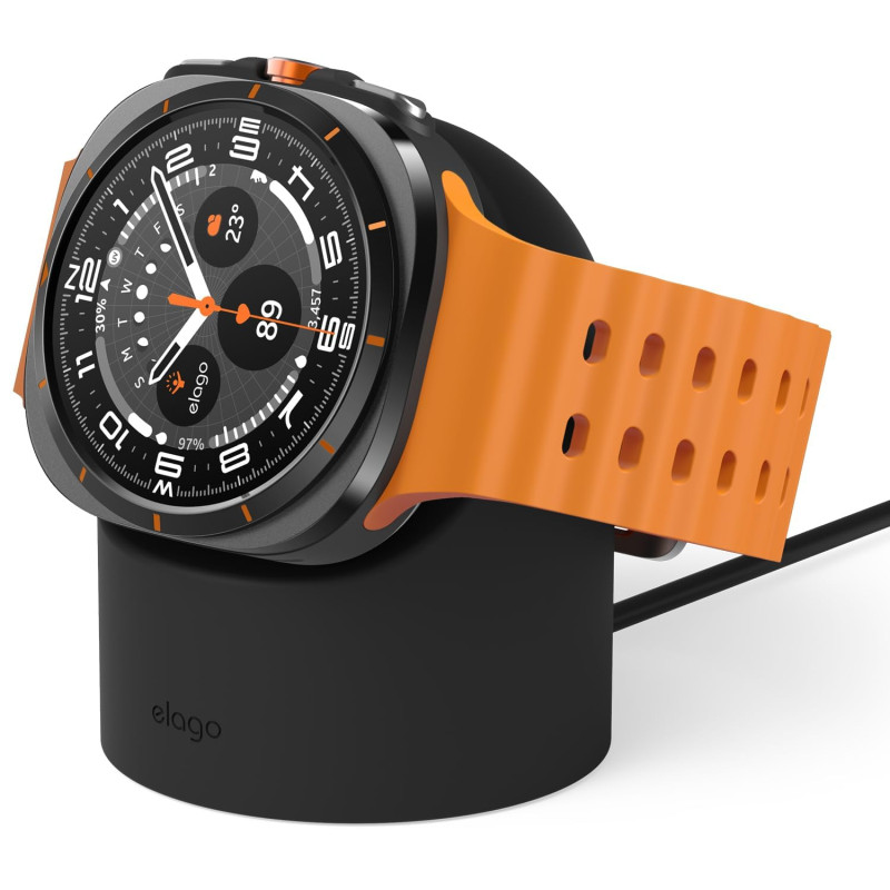 elago GWT2 Support de Chargeur Compatible avec Samsung Galaxy Watch 8/8 Classic, 7/Ultra, 6/6 Classic, 5/5 Pro [40/43/44/45/47mm elago GWT2 Support de Chargeur Compatible avec Samsung Galaxy Watch 8/8 Classic, 7/Ultra, 6/6 Classic, 5/5 Pro [40/43/44/45/47mm