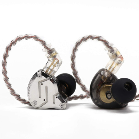 Linsoul KZ ZS10 Pro, Ecouteurs Intra-Auriculaires 4BA+1DD à 5 conducteurs, Écouteurs filaires HiFi,Écouteurs de Jeu, Écouteurs I