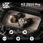 Linsoul KZ ZS10 Pro, Ecouteurs Intra-Auriculaires 4BA+1DD à 5 conducteurs, Écouteurs filaires HiFi,Écouteurs de Jeu, Écouteurs I Linsoul KZ ZS10 Pro, Ecouteurs Intra-Auriculaires 4BA+1DD à 5 conducteurs, Écouteurs filaires HiFi,Écouteurs de Jeu, Écouteurs I