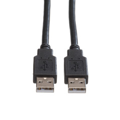 ROLINE Câble USB 2.0 Type A-A, noir, 3,0 m