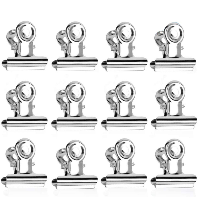 Bulldog Clips Métal, 50Pcs Pinces à Charnière en Metal, 22mm Pince Papier, Argent Bulldog Binder Clips pour Photos, Fournitures Bulldog Clips Métal, 50Pcs Pinces à Charnière en Metal, 22mm Pince Papier, Argent Bulldog Binder Clips pour Photos, Fournitures