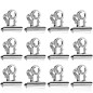 Bulldog Clips Métal, 50Pcs Pinces à Charnière en Metal, 22mm Pince Papier, Argent Bulldog Binder Clips pour Photos, Fournitures Bulldog Clips Métal, 50Pcs Pinces à Charnière en Metal, 22mm Pince Papier, Argent Bulldog Binder Clips pour Photos, Fournitures