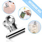 Bulldog Clips Métal, 50Pcs Pinces à Charnière en Metal, 22mm Pince Papier, Argent Bulldog Binder Clips pour Photos, Fournitures Bulldog Clips Métal, 50Pcs Pinces à Charnière en Metal, 22mm Pince Papier, Argent Bulldog Binder Clips pour Photos, Fournitures