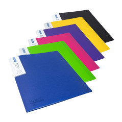 Rapesco 1647 Protège-Document avec Protection Antibactérienne, 40 Pochettes, A4, Couleurs Assorties, Lot de 6