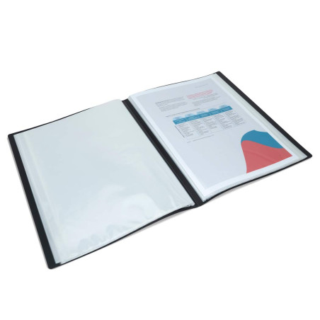 Rapesco 1647 Protège-Document avec Protection Antibactérienne, 40 Pochettes, A4, Couleurs Assorties, Lot de 6