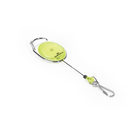 Durable 832704 Pince à Boucles Style Jojo (avec Crochet à Ressort) 1 Pièce, Jaune