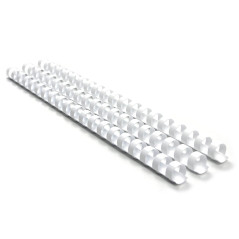 RAYSON Peignes de reliure, taille mixte, 21 anneaux, 6 mm 8 mm 10 mm 12 mm Peignes de reliure en plastique, relie entre 20-90 fe