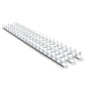 RAYSON Peignes de reliure, taille mixte, 21 anneaux, 6 mm 8 mm 10 mm 12 mm Peignes de reliure en plastique, relie entre 20-90 fe