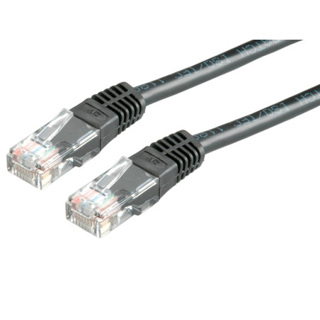 VALUE Cordon LAN Cat 6 | Câble réseau UTP Ethernet avec connecteur RJ45 | noir 3 m