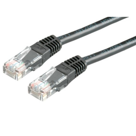 VALUE Cordon LAN Cat 6 | Câble réseau UTP Ethernet avec connecteur RJ45 | noir 3 m
