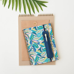 Exacompta - 5105272E - Porte-stylo Denim avec élastique - 3,5 x 15,5 cm - Coloris bleu