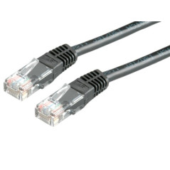 VALUE Cordon LAN Cat 6 | Câble réseau UTP Ethernet avec connecteur RJ45 | noir 3 m