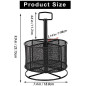 Marbrasse Organiseur de Bureau en Maille, Porte-Stylo Multifonction Rotatif à 360 Degrés, Organiseur Stationnaire 4 Compartiment Marbrasse Organiseur de Bureau en Maille, Porte-Stylo Multifonction Rotatif à 360 Degrés, Organiseur Stationnaire 4 Compartiment