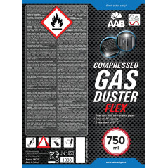 AABCOOLING Compressed Gas Duster FLEX 750ml - 2 Pièces - Air Comprimé Avec un Tube Flexible, Bombe Air Sec, Air Comprimé Nettoya
