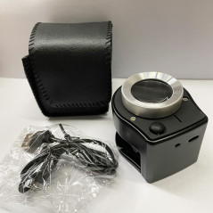 Loupe de Poche Compte Fil 10x 30x Loupe avec échelle de lumière LED loupe Compte Fil