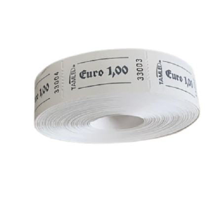 Bonrolle Euro 1,00 blanc - 1000 démolitions perforées