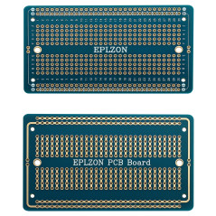 EPLZON PCB Prototype Board Carte de prototypage Breadboard soudable Protoboard Circuit Imprimé Double Faces pour les projets de