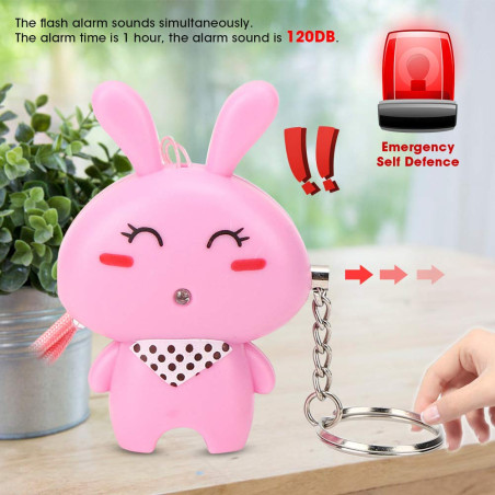 Safe Sound Personal Alarm, 120dB Loud Scream Alert Safety Emergency Security Keychain, Protector for Children Woman Elder - Char