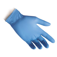 Reflexx R76/Xl Gants en nitrile sans poussière 3,5 g, taille XL, 100 pièces, bleu clair