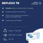 Reflexx R76/Xl Gants en nitrile sans poussière 3,5 g, taille XL, 100 pièces, bleu clair Reflexx R76/Xl Gants en nitrile sans poussière 3,5 g, taille XL, 100 pièces, bleu clair