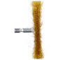 kwb Brosse à disque, fine, fil de laiton, Ø 75 mm pour le métal et la pierre, brosse métallique pour perceuse, y compris tige he kwb Brosse à disque, fine, fil de laiton, Ø 75 mm pour le métal et la pierre, brosse métallique pour perceuse, y compris tige he