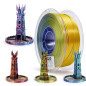 ZIRO PLA Filament Tricolore Coextrusion Soie 3D Imprimante Filament 1.75mm pour Imprimante 3D et Stylo 3D, Multicolor PLA Filame ZIRO PLA Filament Tricolore Coextrusion Soie 3D Imprimante Filament 1.75mm pour Imprimante 3D et Stylo 3D, Multicolor PLA Filame