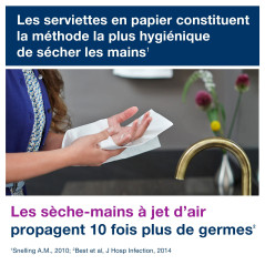 Tork Xpress Essuie-mains interfoliés - 150300 - Papiers d'essuyage pliés en M, qualité Universal pour Distributeur H2 - Essuie-m