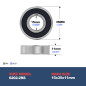 XiKe 4 pièces 6202-2RS Roulement à billes 15x35x11mm, Chromé acier et Double scellé et Pré-lubrifié, 6202RS Roulements à billes XiKe 4 pièces 6202-2RS Roulement à billes 15x35x11mm, Chromé acier et Double scellé et Pré-lubrifié, 6202RS Roulements à billes