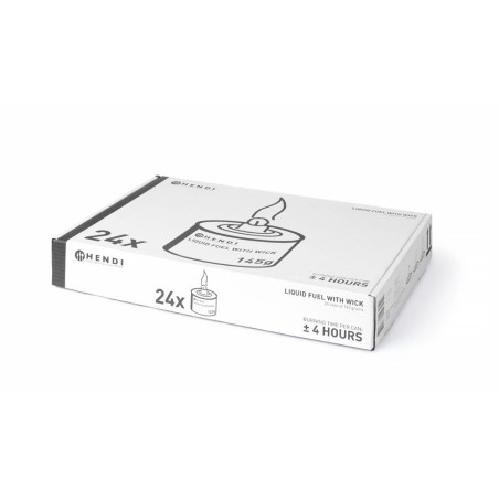 HENDI Combustible liquide, avec mèche, carburant liquide, brûleurs à mèche chauffantes pour réchauds, plats chauds, chafing dish