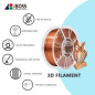 iBOSS PLA+1.75mm Filament, filament de cuivre de soie brillante, précision dimensionnelle +/- 0,02 mm, bobine de 1 kg (2,2 kg) p iBOSS PLA+1.75mm Filament, filament de cuivre de soie brillante, précision dimensionnelle +/- 0,02 mm, bobine de 1 kg (2,2 kg) p