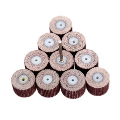 10Pc 240# Grit Dia 20mm Sanding Sandpaper Flap Polishing Grinding Wheel avec 3mm Mandrel Set pour Power Rotary Tools
