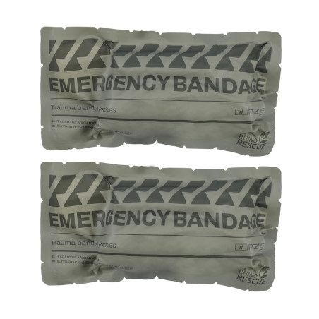 RHINO RESCUE 4" Israël Bandage, Plaie pressée, Blocage stérile médicale, Boîtes de pansement médicale avec IFAK (2 PCS)