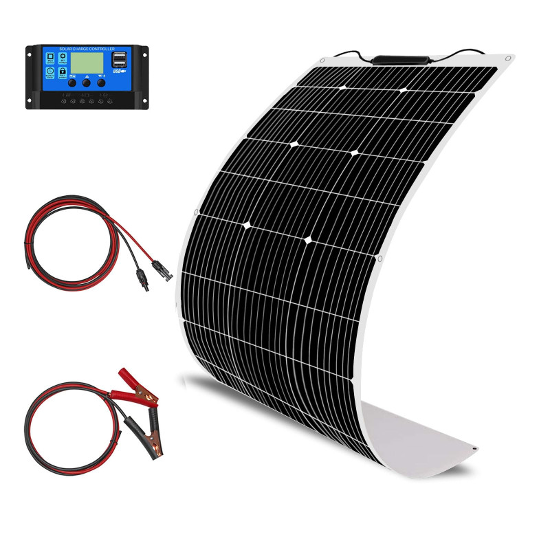 Kit solaire 100 W Panneau solaire flexible 12 V Panneau de charge solaire photovoltaïque 1000 W Solaire Off Grid System Kit Kit solaire 100 W Panneau solaire flexible 12 V Panneau de charge solaire photovoltaïque 1000 W Solaire Off Grid System Kit