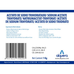 Acétate de sodium trihydraté 1 kg